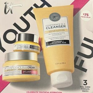 IT Cosmetics Confidence in a Cleanser + Creams Set — Yellow